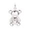 12 Pack: Silver Plated Teddy Bear Charm by Bead Landing™